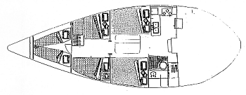 kaiki deck plan - Sailing, chartering boat, cruises, yachts in Cyprus